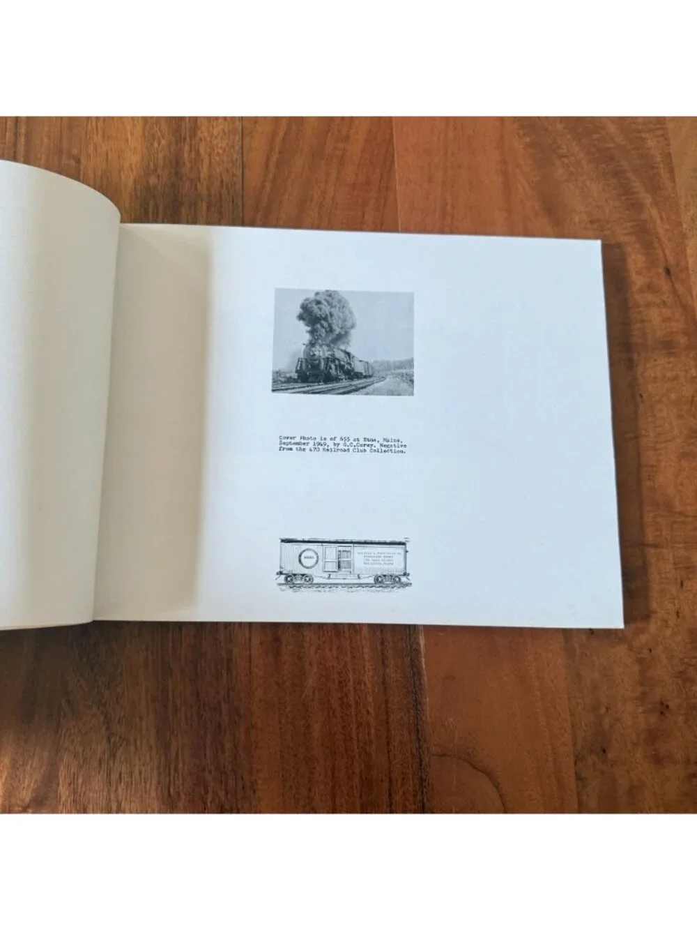 Maine Central Railroad Photo Album by E.B. Robertson Vintage Train Book